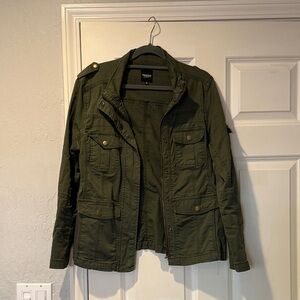Kensie Olive Green Jacket with Black Label
